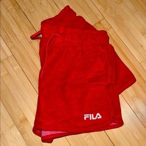 FILA Velour Sweat Shorts